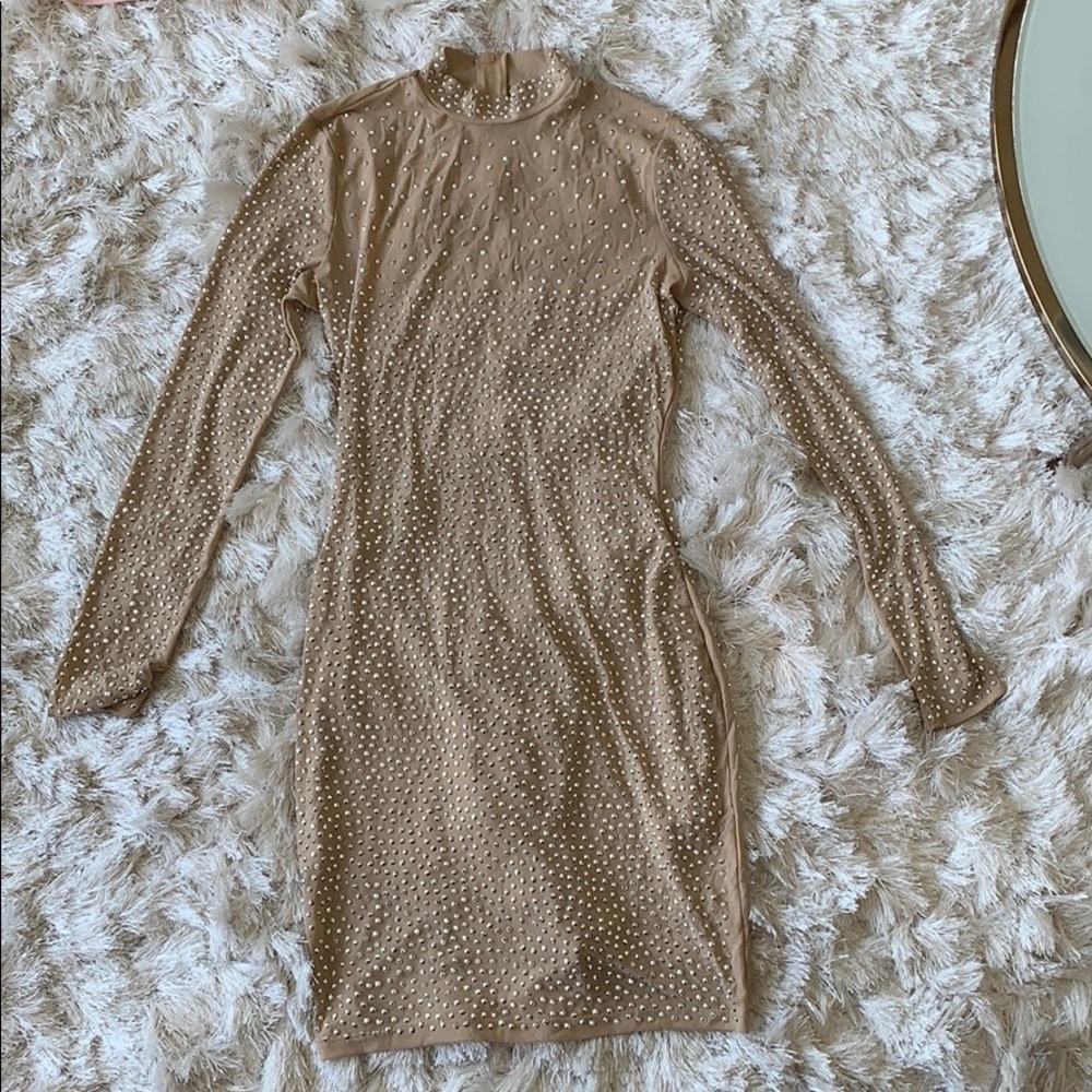 Sheer Beaded Dress